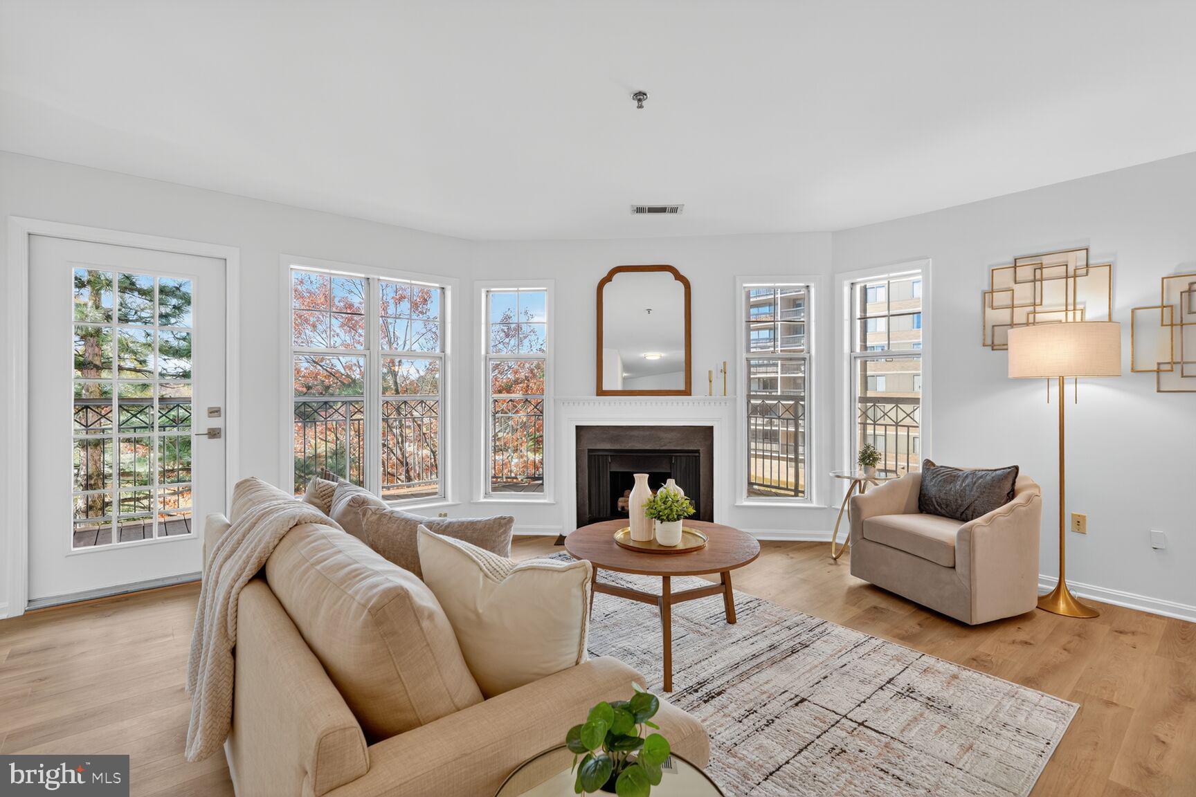 5575 Seminary Road, Unit 312 Falls Church, VA 22041 - Photo 1 of 24 Living room with floor to ceiling windows