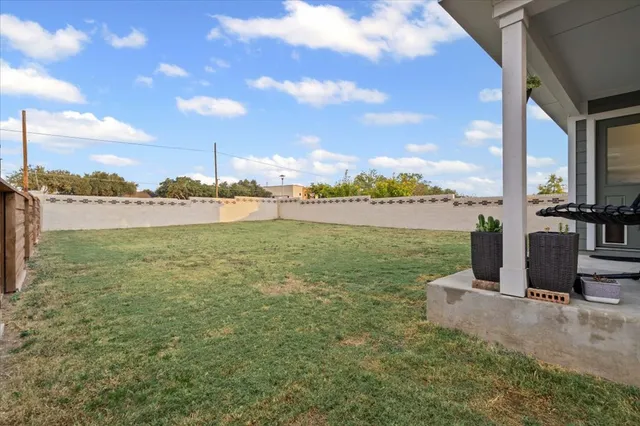 a view of a lake with a big yard