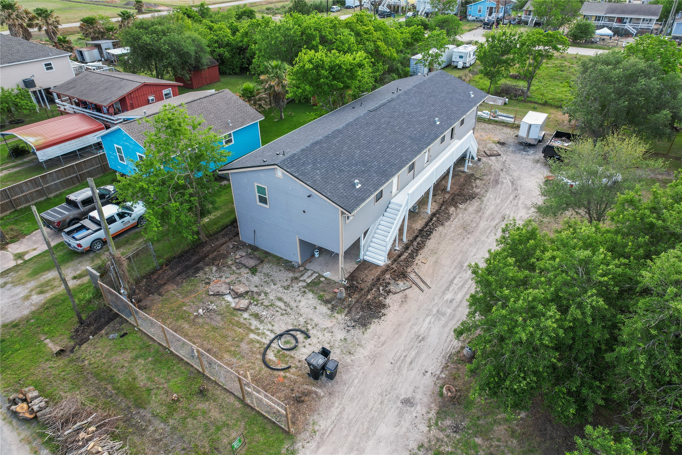 316 20th Street, Unit B San Leon, TX 77539 - Photo 6 of 11 an aerial view of house with yard