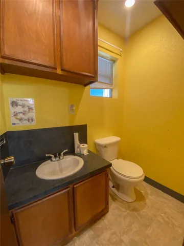 a bathroom with a sink and a toilet