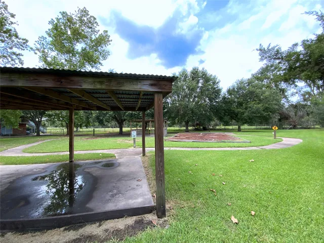a view of a park with an outdoor space