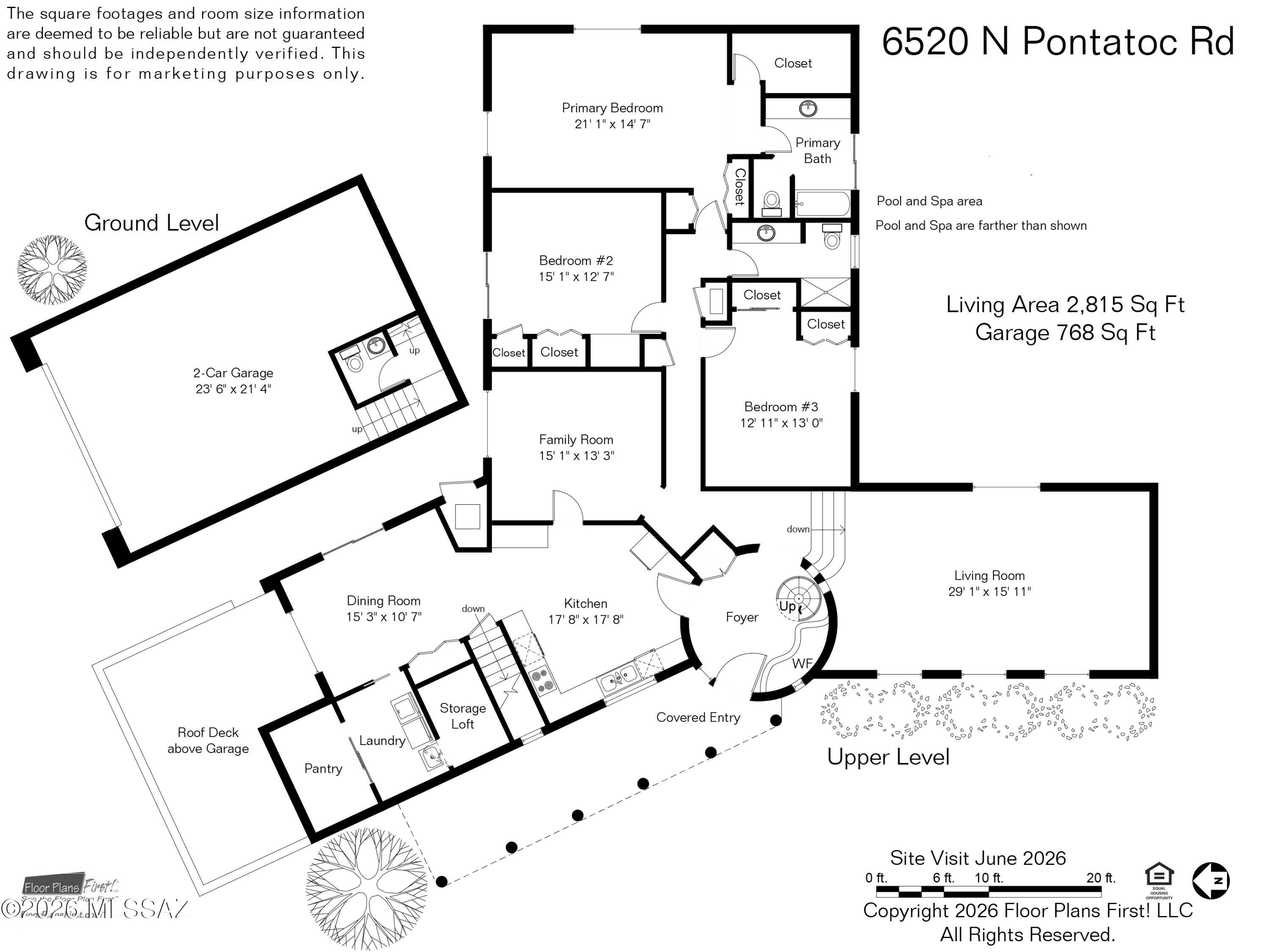 6520 North Pontatoc Road Tucson, AZ 85718 - Photo 19 of 19 Floorplan