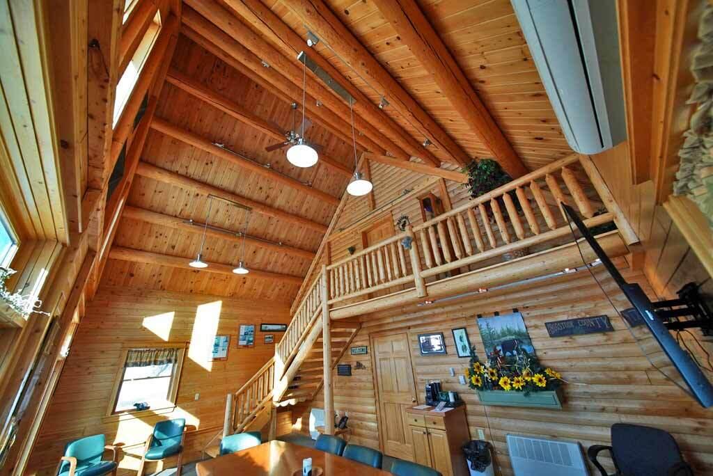 205 Oakfield Smyrna Road Oakfield, ME 04763 - Photo 19 of 88 cathedral-log-home-maine