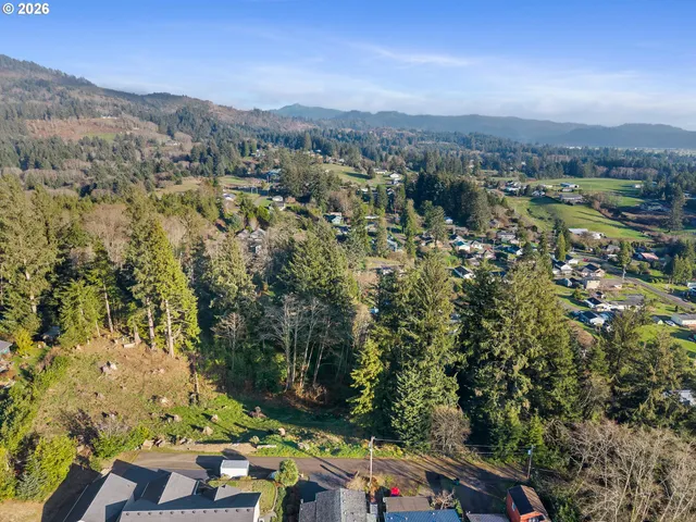 an aerial view of residential house with outdoor space