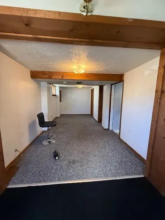 a view of a garage