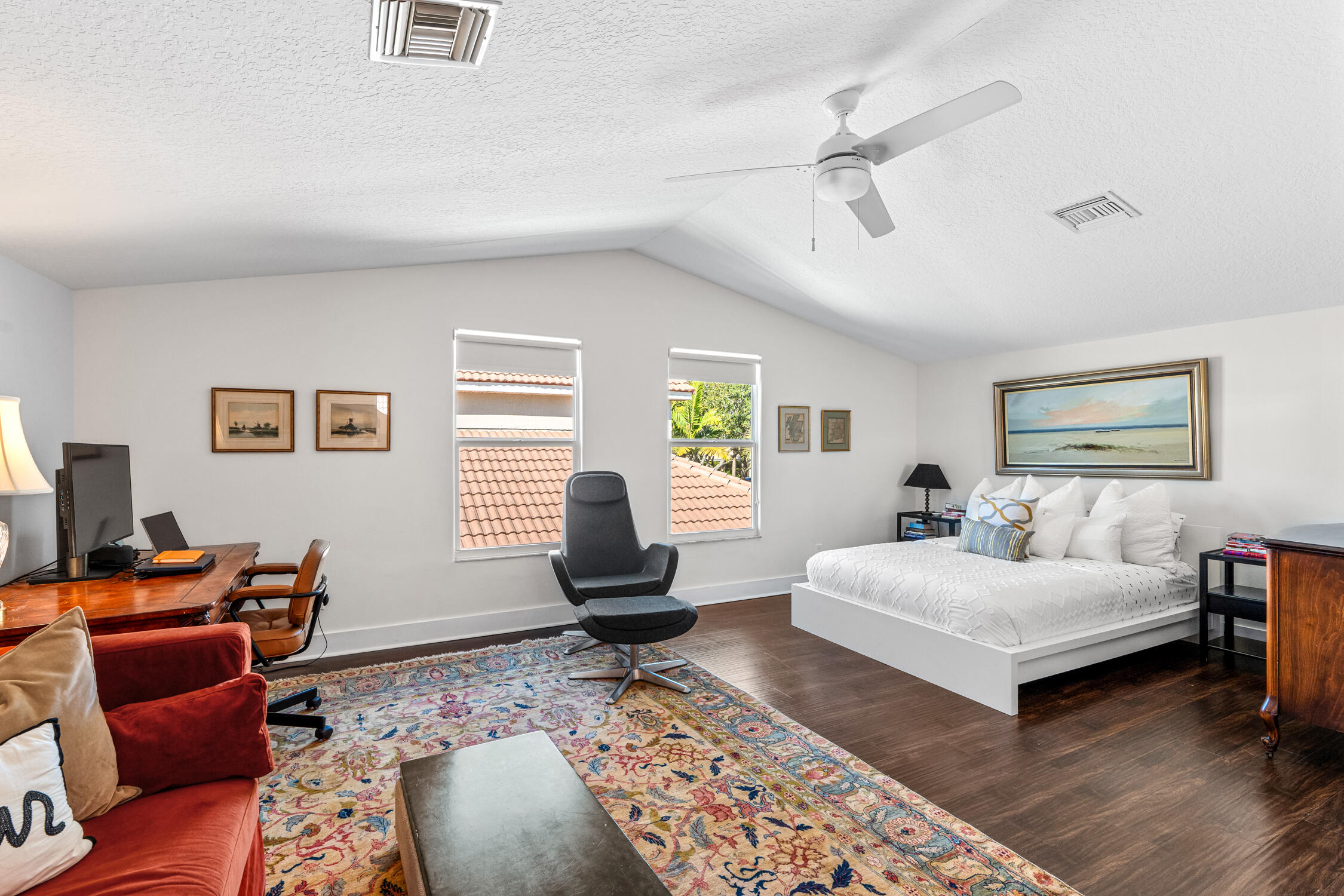1084 Anchor Point Delray Beach, FL 33444 - Photo 14 of 25 a bedroom with a bed and wooden floor