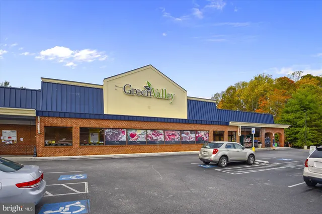 a car parked in front of a building