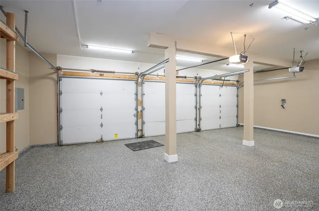 a view of a wooden deck