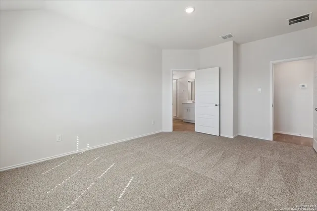 a view of an empty room