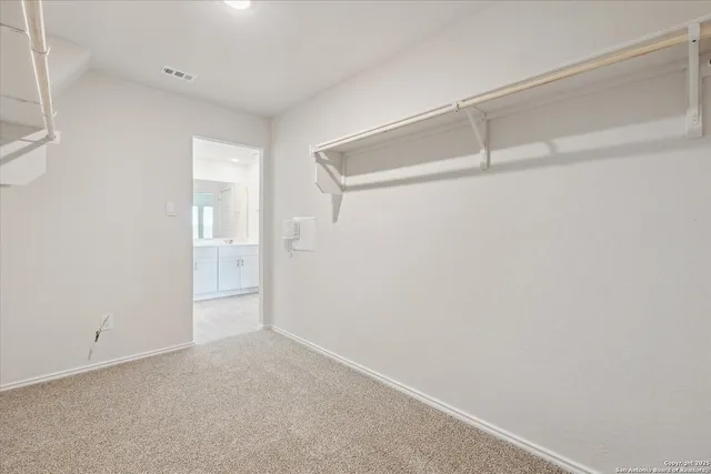 a view of an empty room