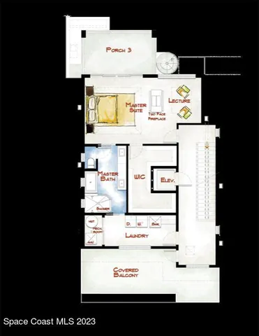 a view of a book shelf with a wooden floor