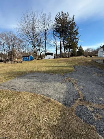 a view of road and trees