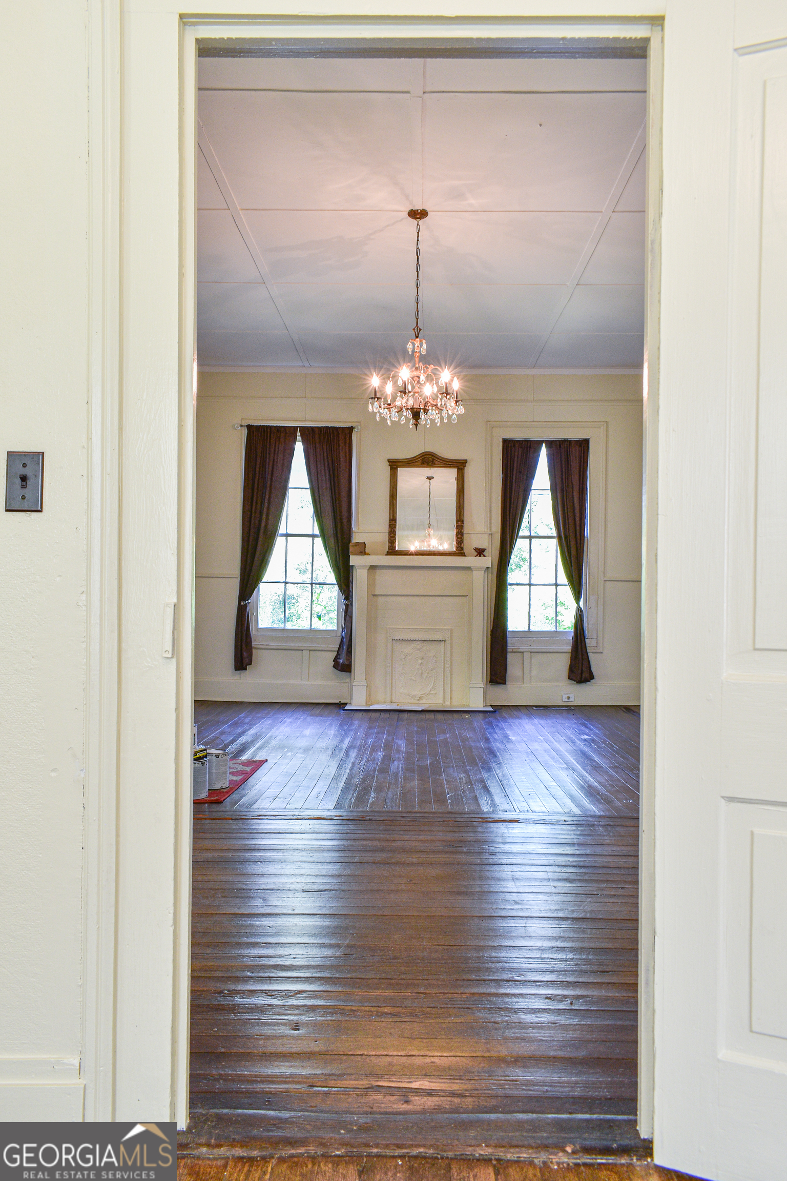 100 Minor Avenue Montezuma, GA 31063 - Photo 35 of 43 a view of empty room with wooden floor and fan