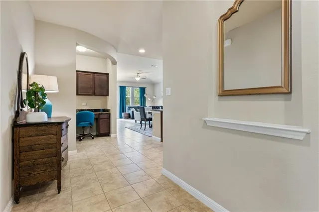 a view of livingroom with furniture and flat screen tv