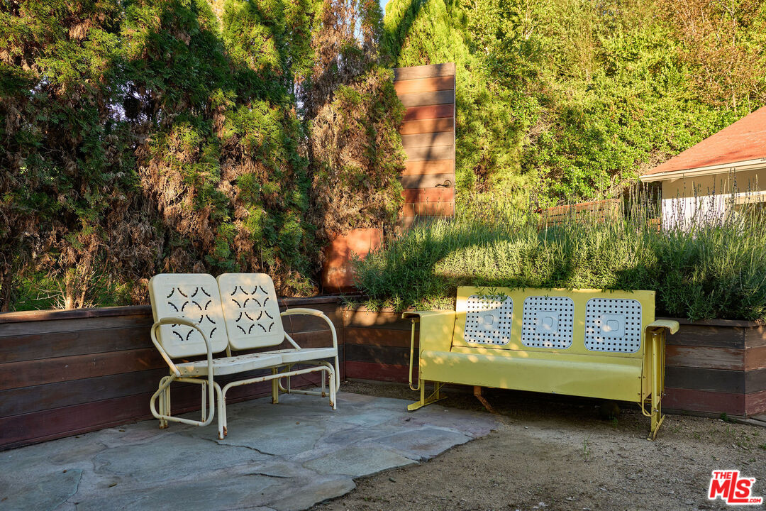 22068 Topanga School Road Topanga, CA 90290 - Photo 57 of 70 a view of a bench in the backyard