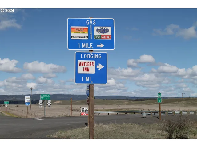 a view of a street sign