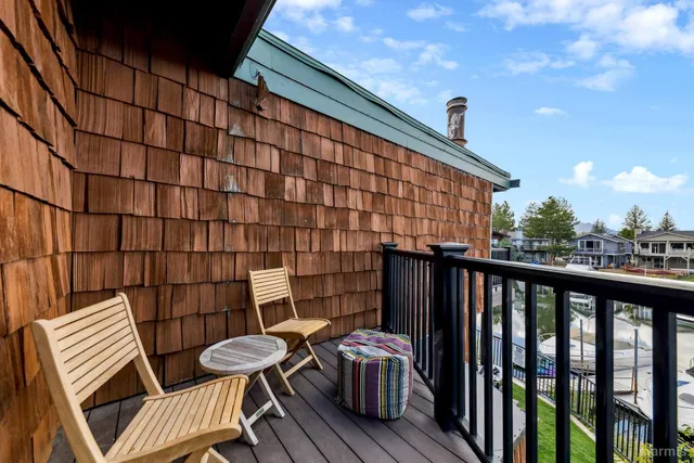 a view of city from a roof deck