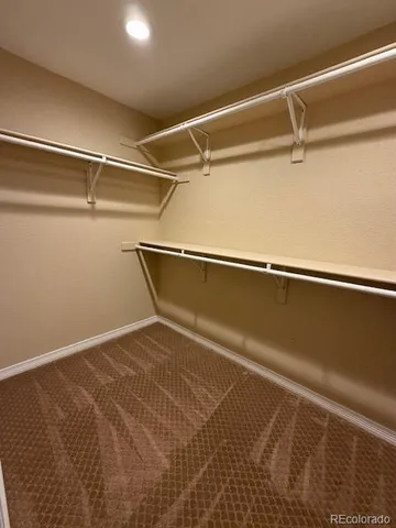 a close view of closet
