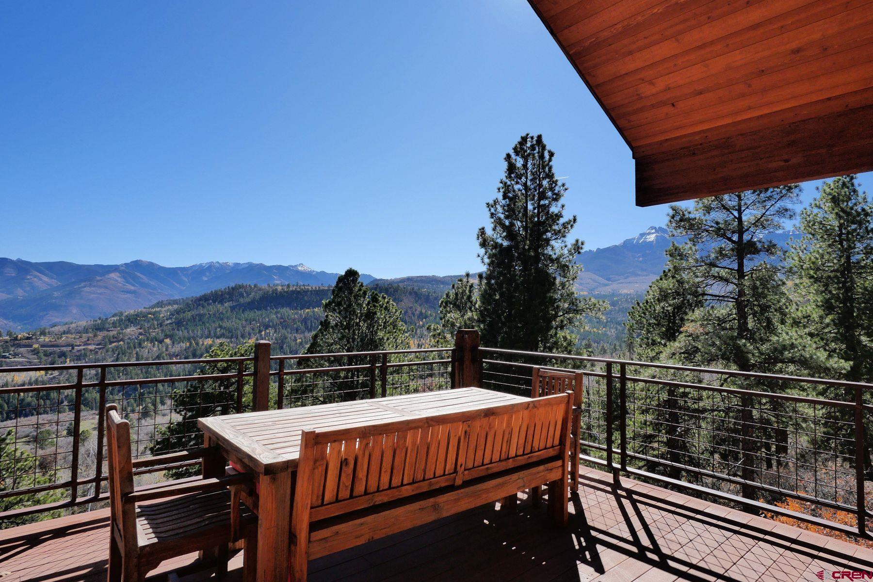 178 Valley View Road Ridgway, CO 81432 - Photo 11 of 45 a view of balcony with wooden floor and a fence