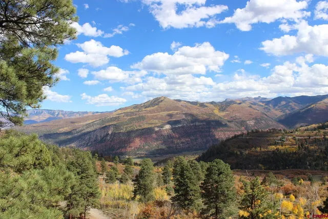 a view of mountain view with lots of trees