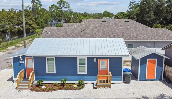 a front view of a house
