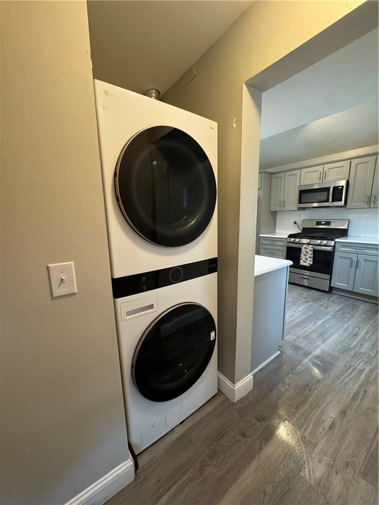 216 South Plain Street Ithaca, NY 14850 - Photo 11 of 47 New Stackable washer and dryer off kitchen