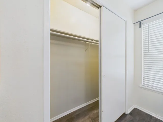 a view of closet area