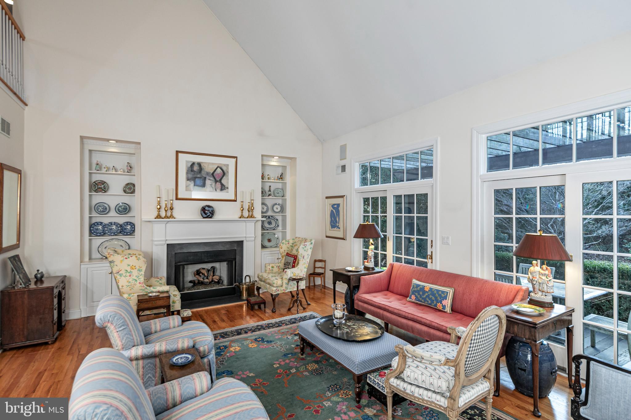 2 Windermere Way Princeton, NJ 08540 - Photo 7 of 30 a living room with furniture and a fireplace