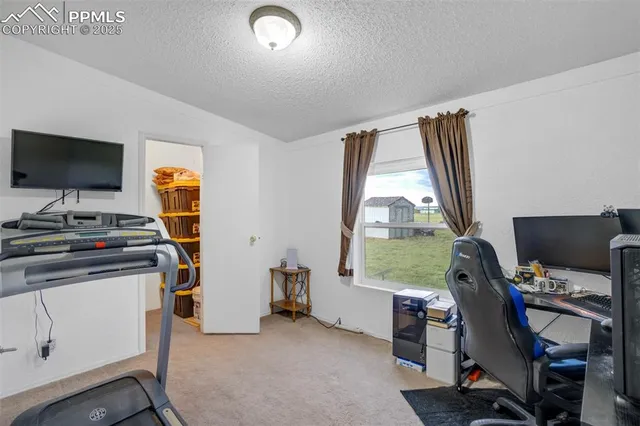 a room with furniture and a window