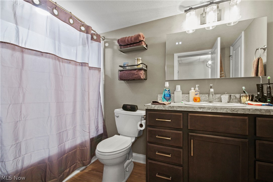 1805 East Western Reserve Road Youngstown, OH 44514 - Photo 8 of 31 Bathroom with vanity, hardwood / wood-style flooring, and toilet