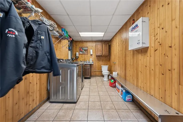 a view of ocean and trees