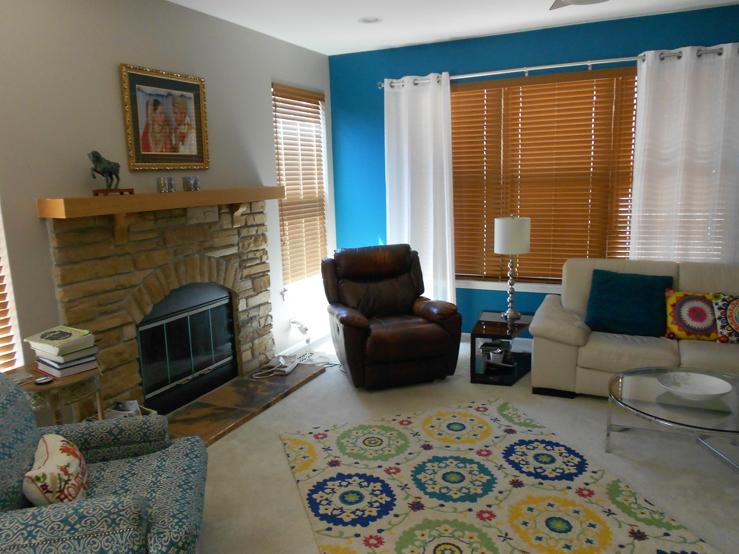 1721 Pin Oak Lane Elgin, IL 60120 - Photo 15 of 39 a living room with furniture and a fireplace