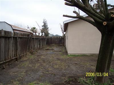 North side of house back yard photo tak