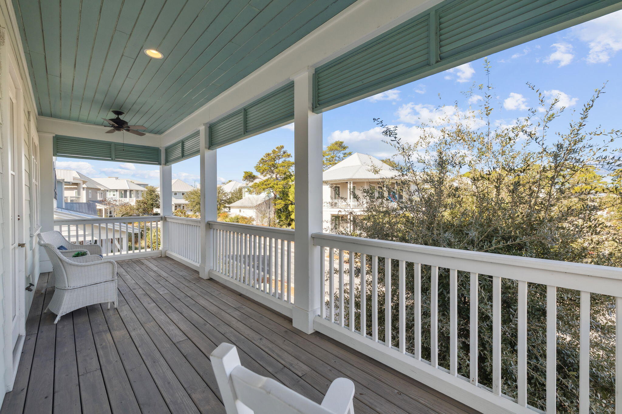 186 Cabana Trail Santa Rosa Beach, FL 32459 - Photo 46 of 51 a view of a porch with wooden floor
