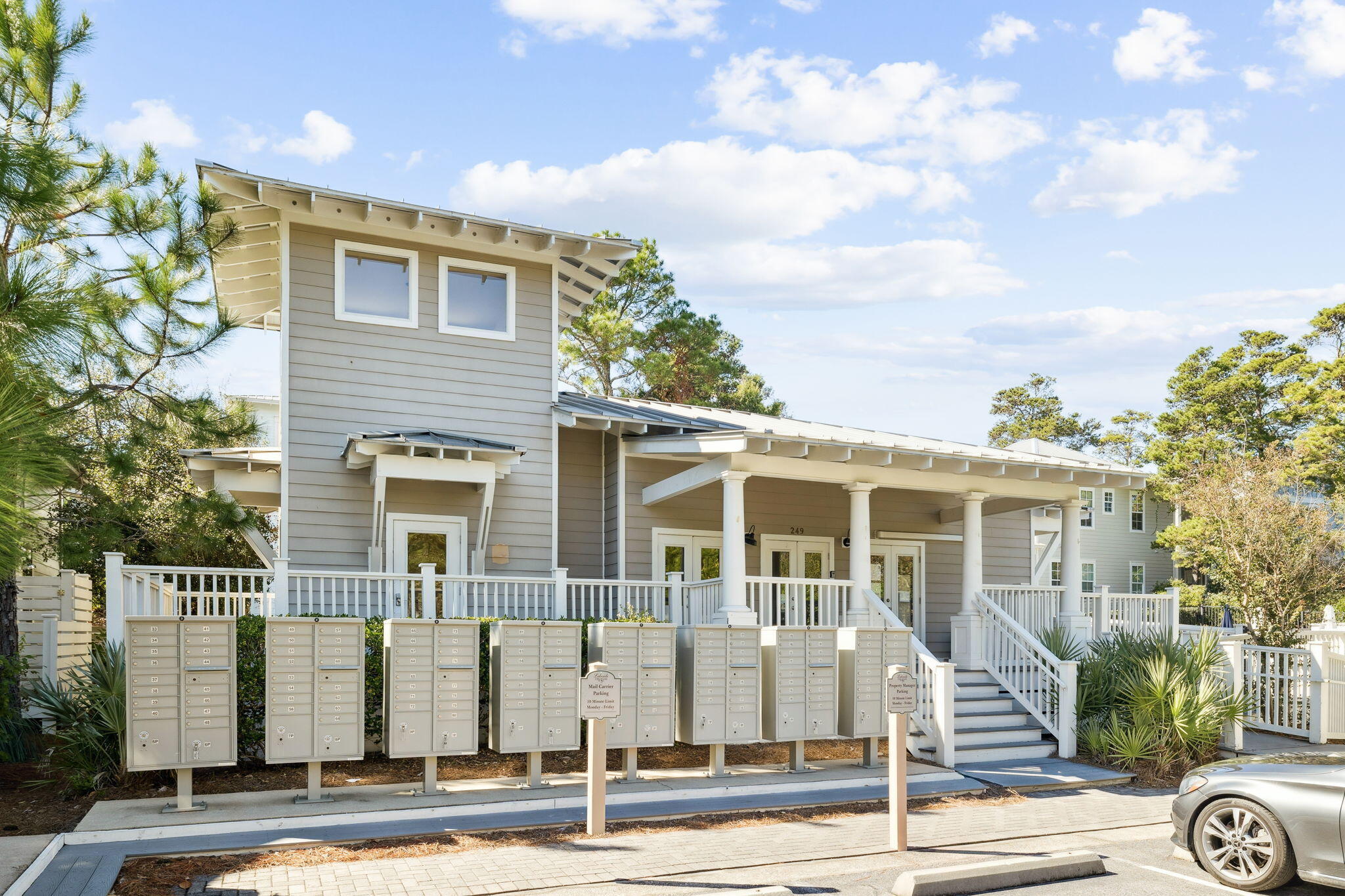186 Cabana Trail Santa Rosa Beach, FL 32459 - Photo 49 of 51 a front view of a house with a garden