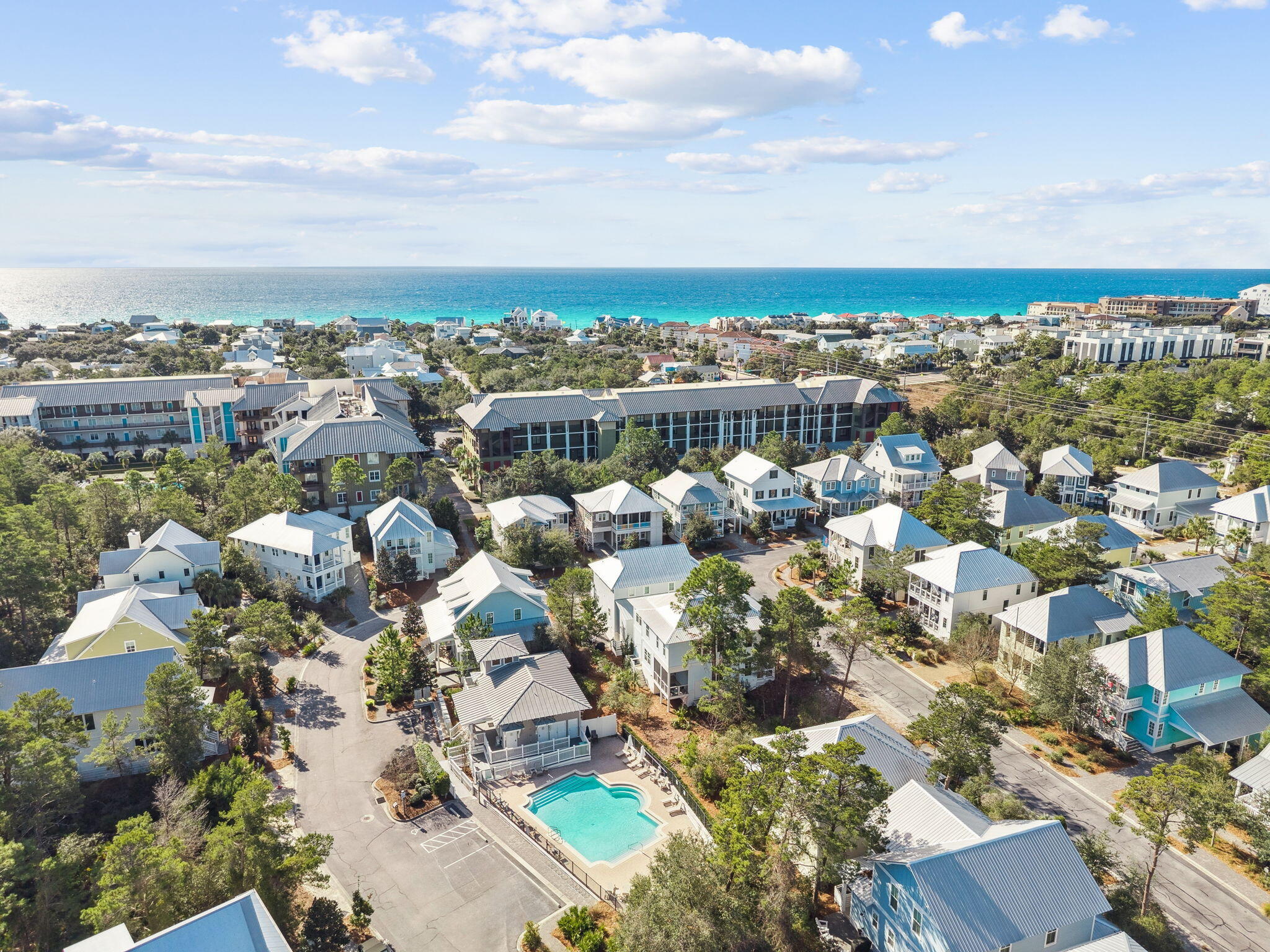 186 Cabana Trail Santa Rosa Beach, FL 32459 - Photo 5 of 51 an aerial view of a city with lots of residential buildings