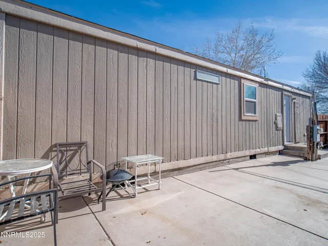 a view of a house with a patio