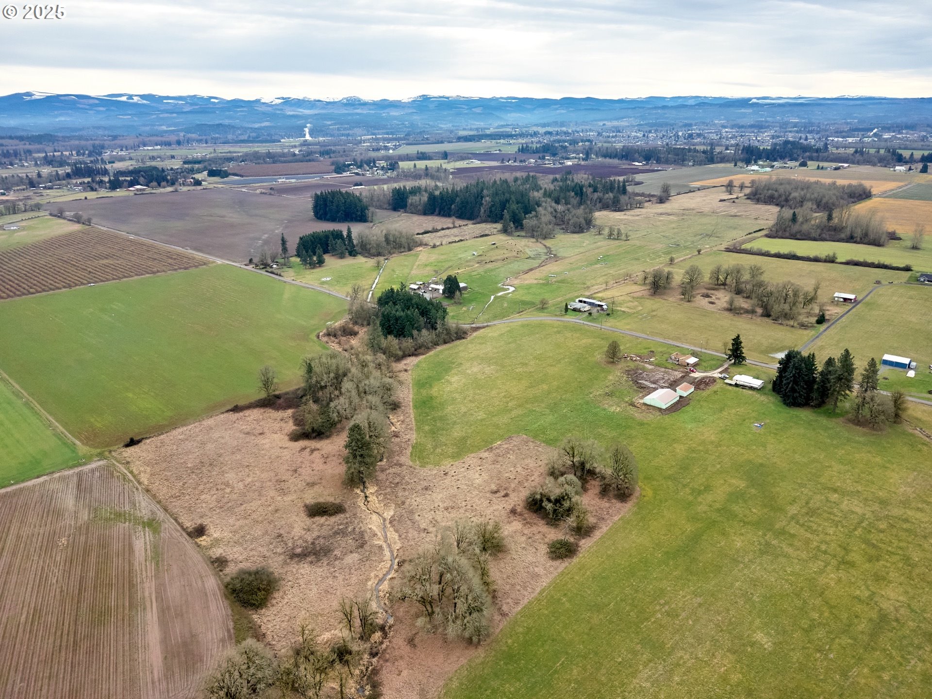 12403 South Eby Road Canby, OR 97013 - Photo 13 of 26 an aerial view of a house with a yard
