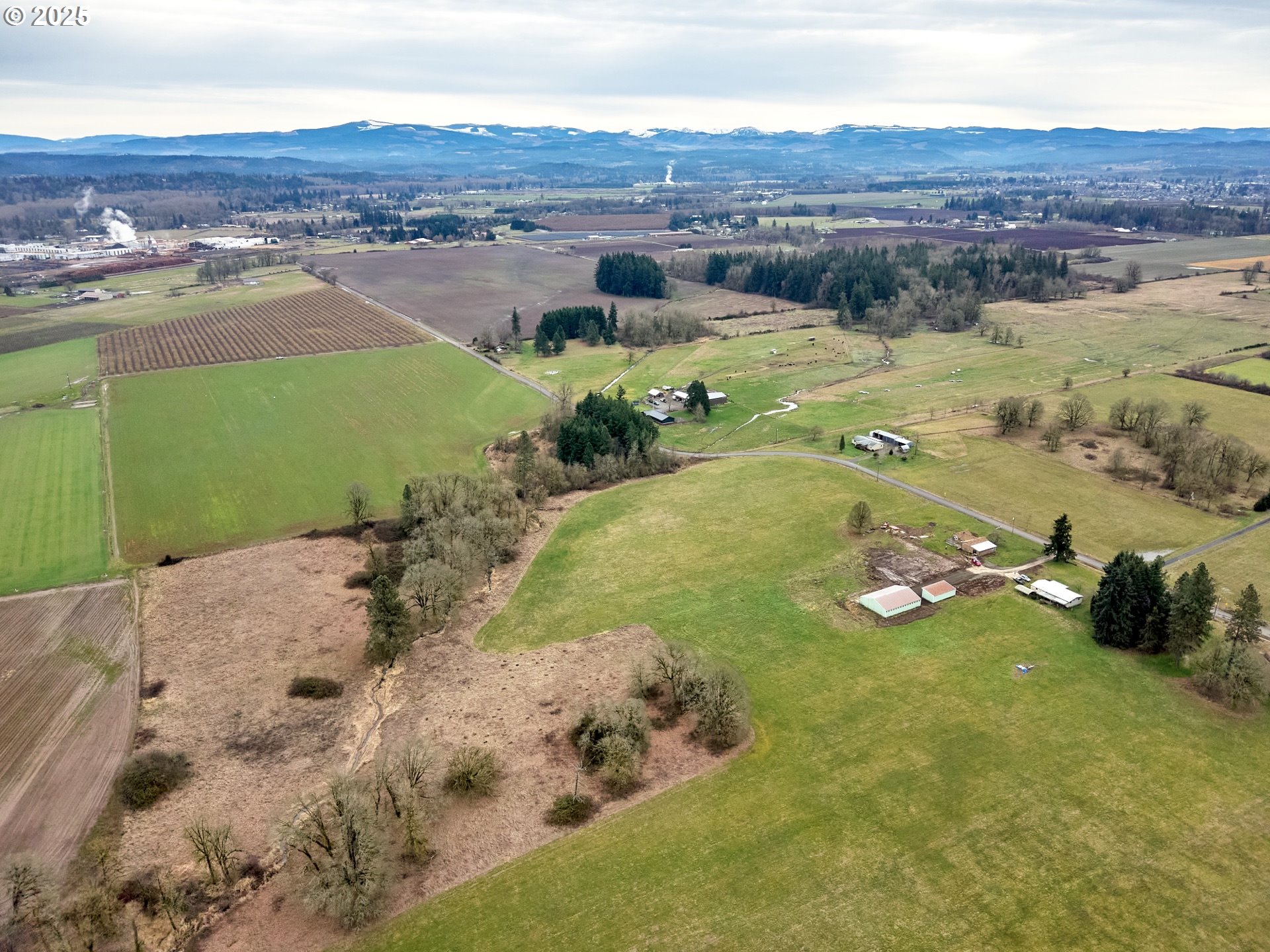 12403 South Eby Road Canby, OR 97013 - Photo 14 of 26 an aerial view of a house with a garden
