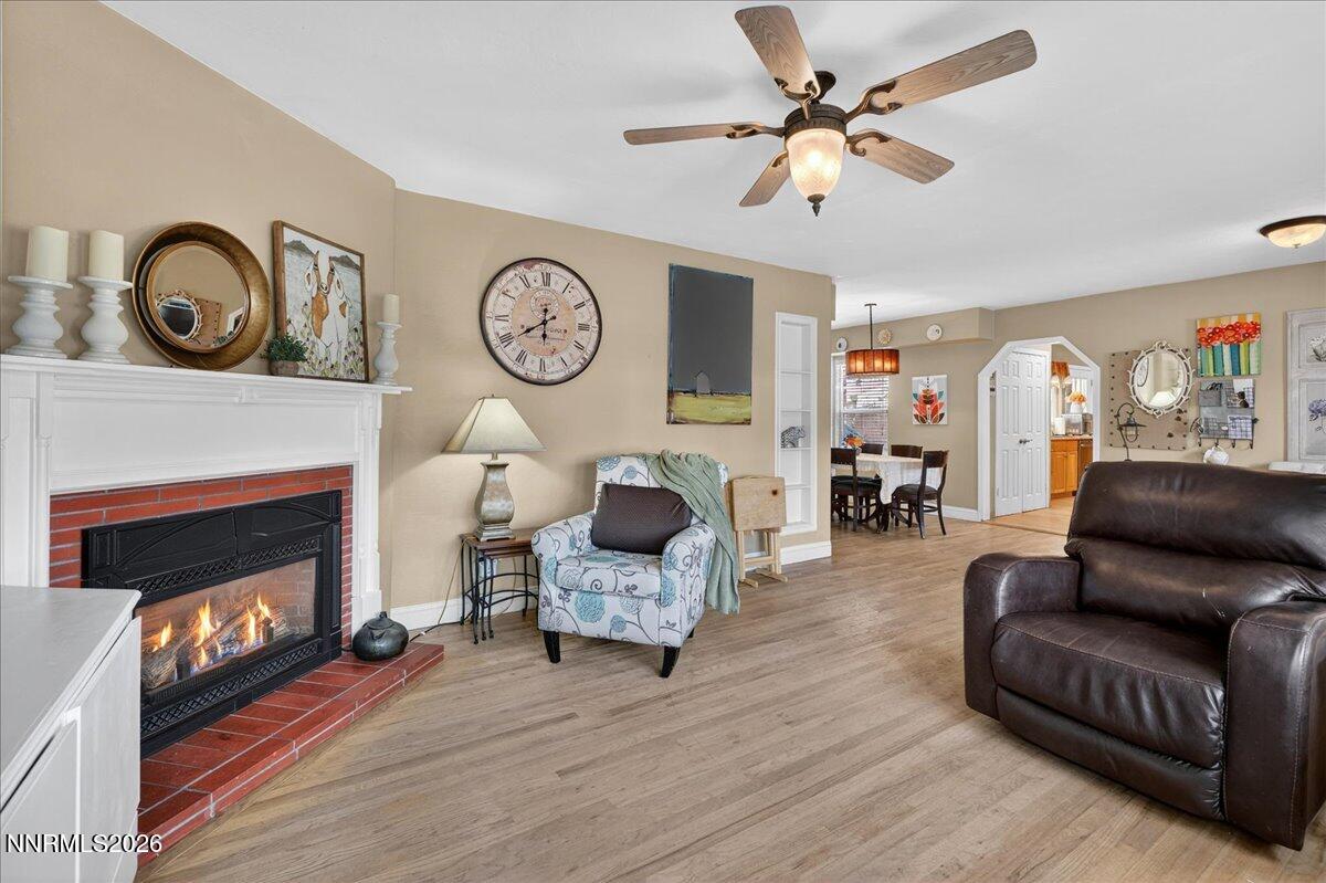1831 North Division Street Carson City, NV 89703 - Photo 8 of 35 a living room with furniture and a fireplace