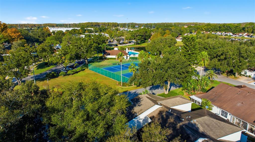 21425 Clubside Loop Lutz, FL 33549 - Photo 35 of 42 an aerial view of residential houses with outdoor space and trees