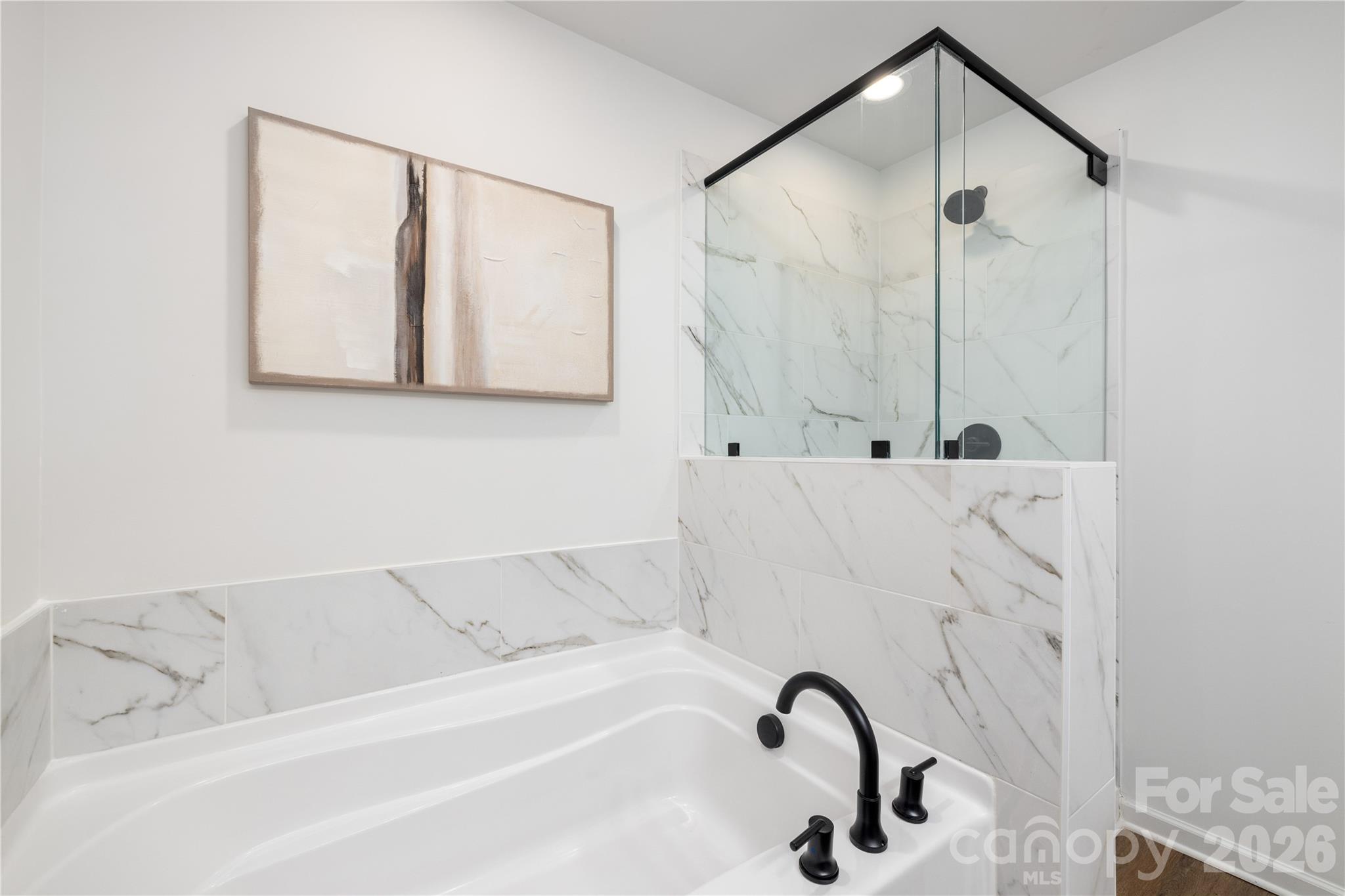 1422 Summerville Road Charlotte, NC 28214 - Photo 15 of 24 a bathroom with a bathtub and a shower