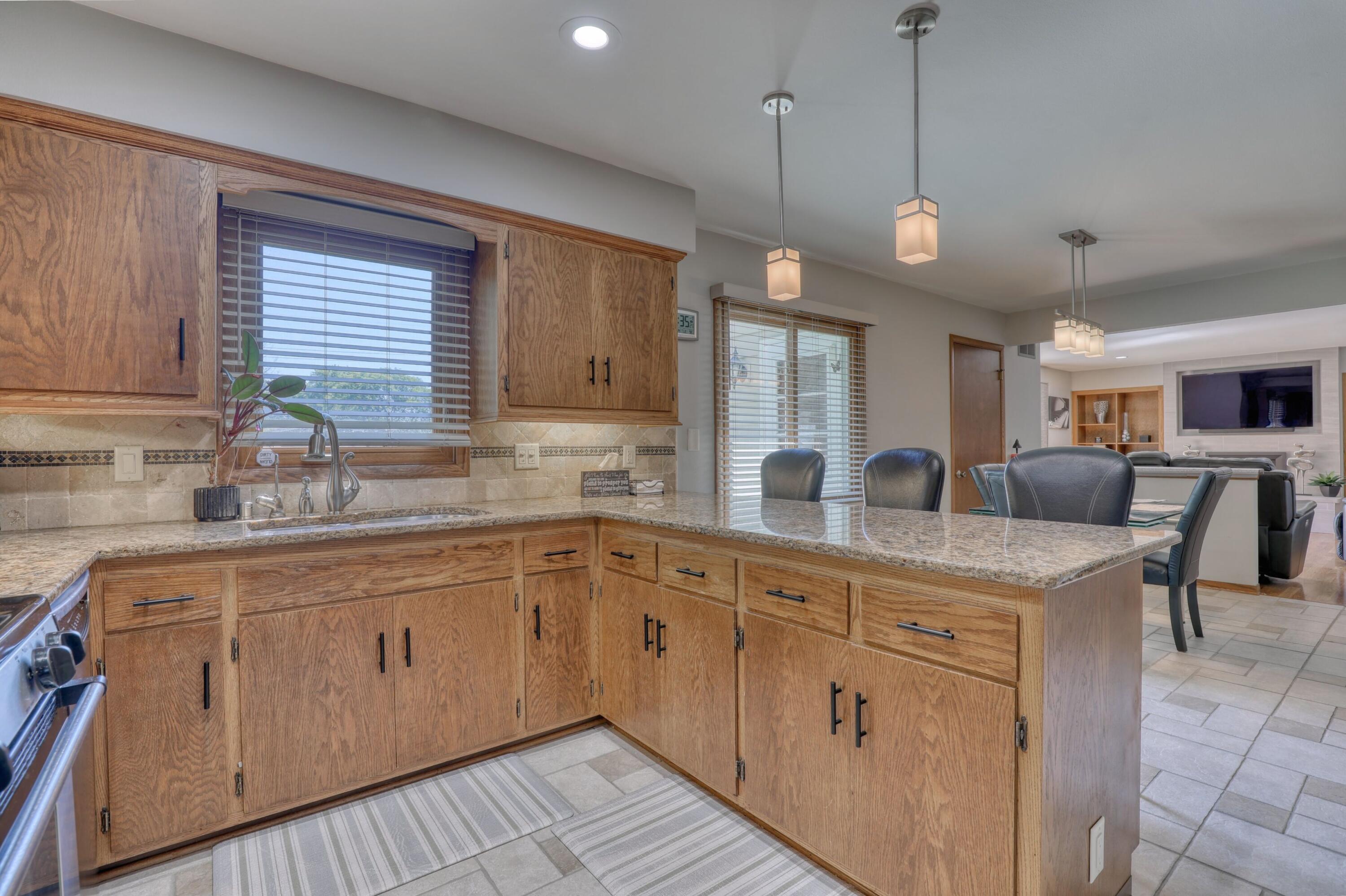 3700 North Calhoun Road Brookfield, WI 53005 - Photo 10 of 42 Open Kitchen to Family Room