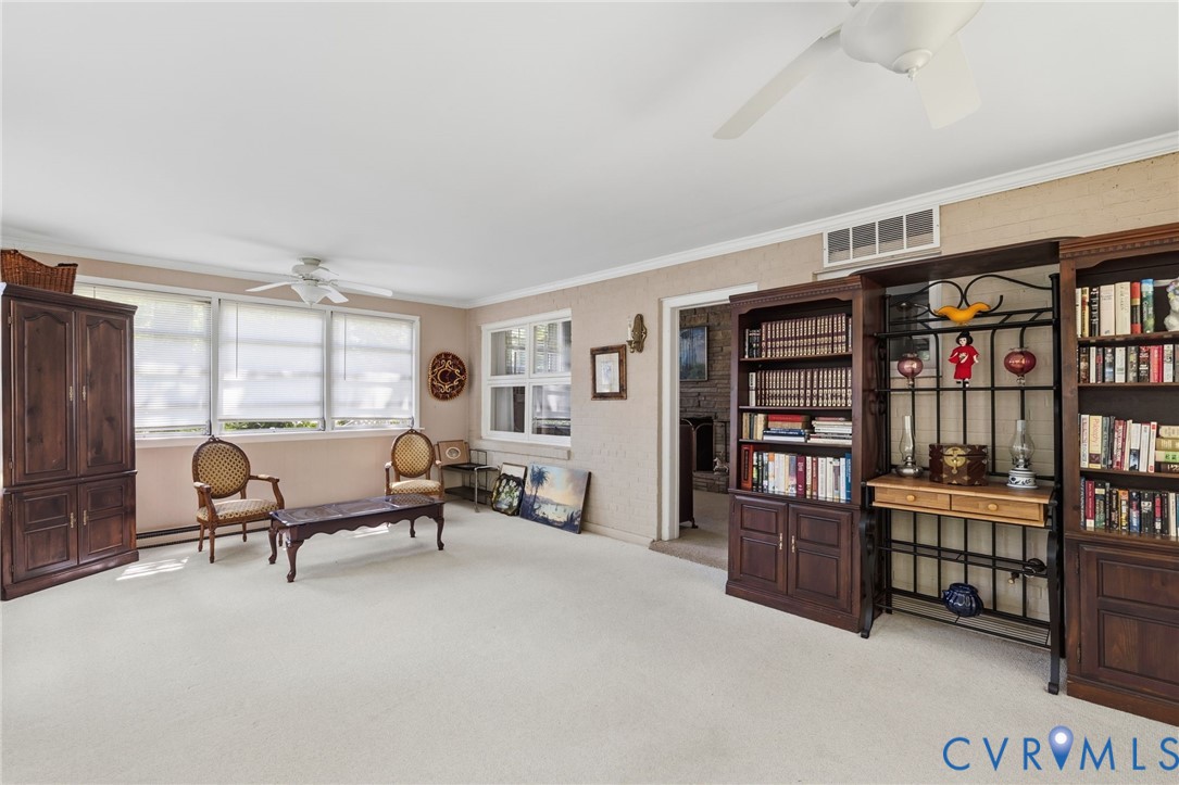 8208 Michael Road Henrico, VA 23229 - Photo 12 of 29 Recessed lighting, ceiling fan, and multiple windo