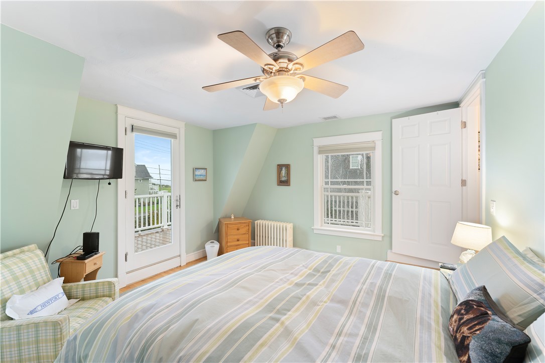 119 Purgatory Road Middletown, RI 02842 - Photo 42 of 45 Second Floor Bedroom #6 with door to deck