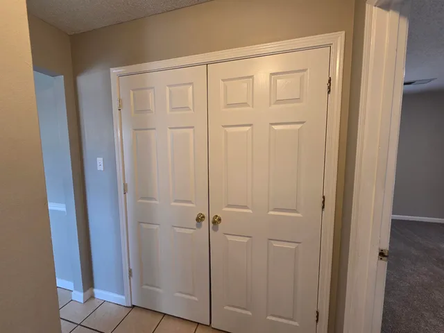 a view of a closet area