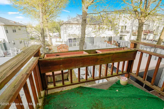 a view of an chairs in the patio
