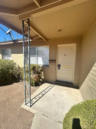 a backyard of a house