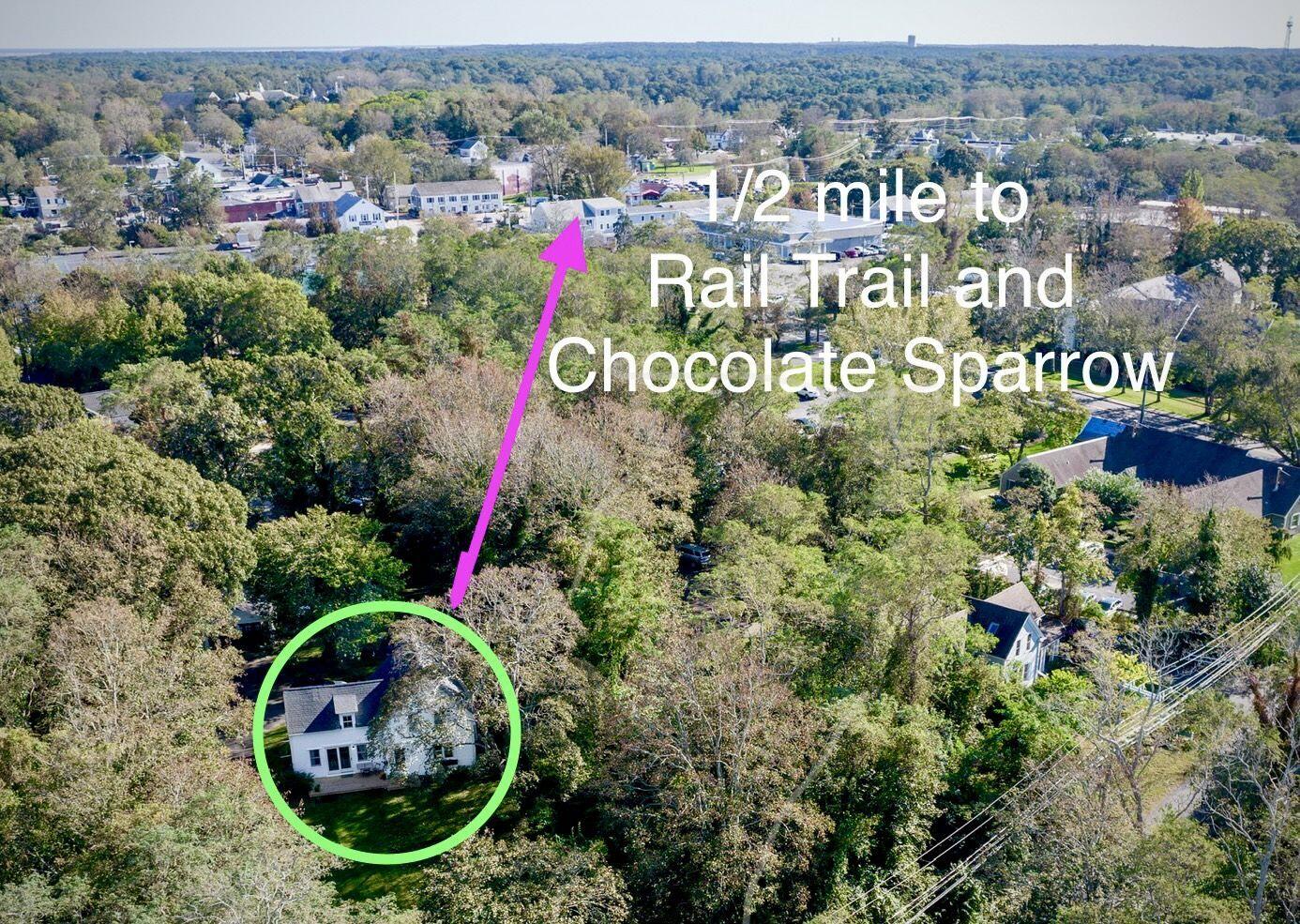 9 Locust Road Orleans, MA 02653 - Photo 33 of 41 an aerial view of a house yard and mountain view in back
