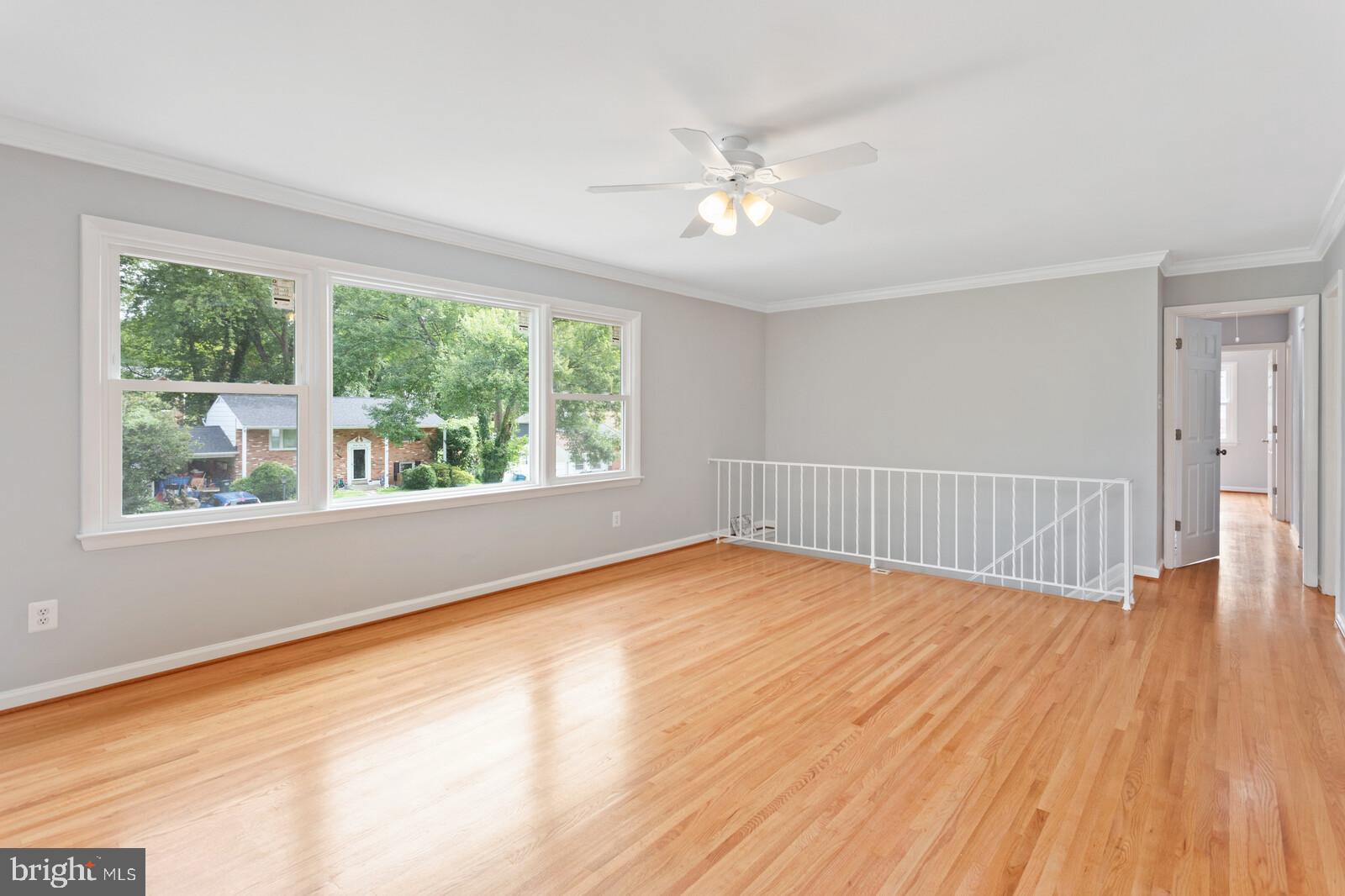 7021 Hadlow Drive Springfield, VA 22152 - Photo 5 of 47 Living Room, New Fan/Light, New Windows!